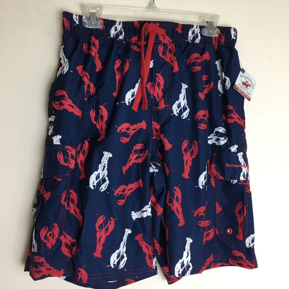 NEW Beverly Hills Polo Club Mens  Swim Trunks S M
